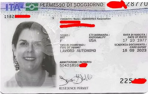 permesso residence permit